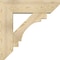 Ekena Millwork Merced Slat Rough Sawn Bracket w/ Offset Brace, Douglas Fir, 8"W x 28"D x 28"H BKT0806X28X28MRC06RDF - alternate 2